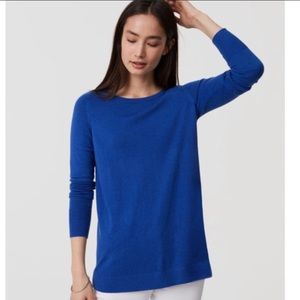 LOFT back pleat swing sweater